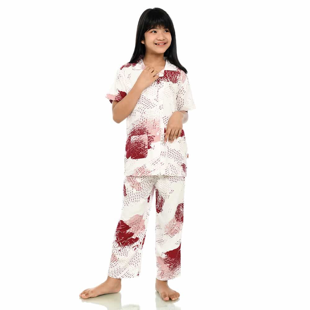 Cuit Baby Wear Kids Nami Series Masha Pajamas Anak Usia 6-12 Tahun - L Red - 1