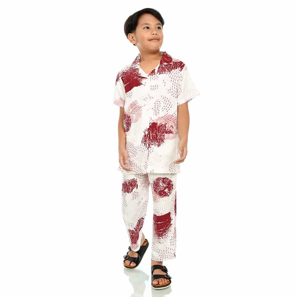 Cuit Baby Wear Kids Nami Series Masha Pajamas Anak Usia 6-12 Tahun - L Red - 2