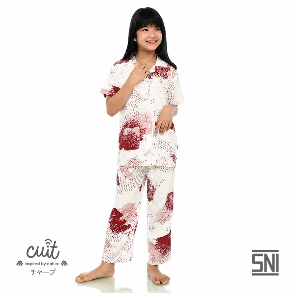 Cuit Baby Wear Kids Nami Series Masha Pajamas Anak Usia 6-12 Tahun - M Red - 1