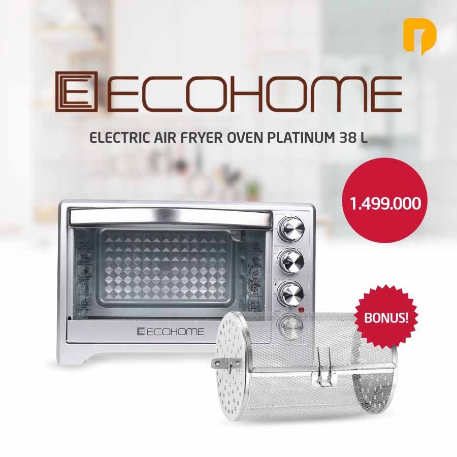 Ecohome Electric Air Fryer Oven Platinum 38 L low watt - 1
