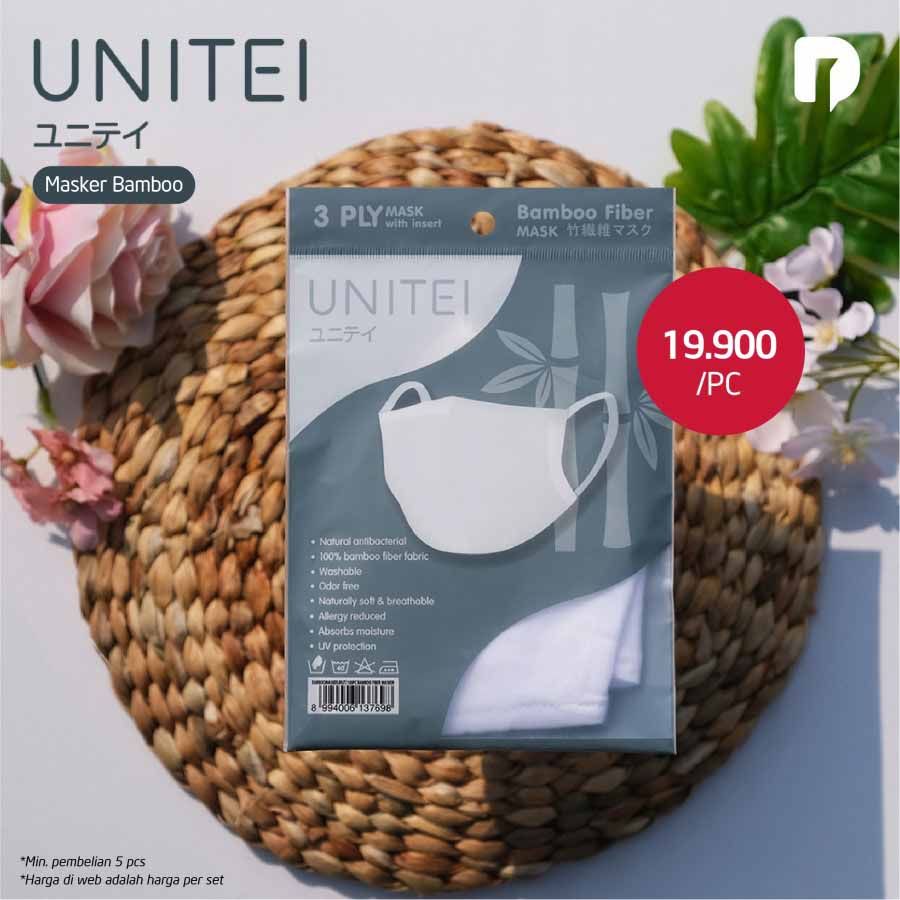 unitei masker kain 3 ply