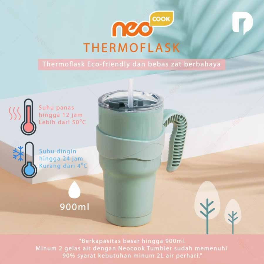 Neocook Thermoflask  Tumblr Sedotan  Cangkir Gelas Mug  Thermos Mug - 2