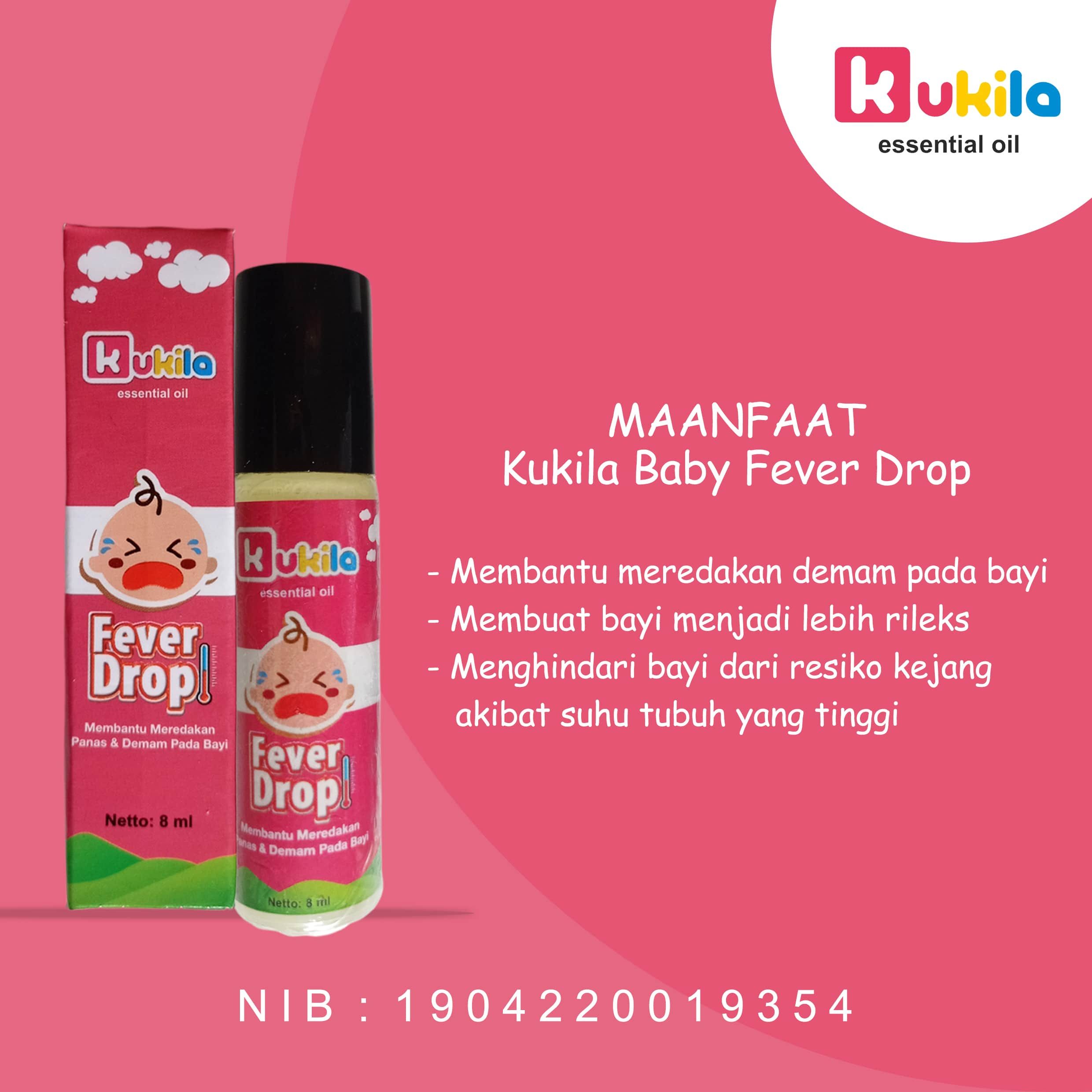 Kukila Essential Oil Baby Cough & Flu 1 pcs dan Fever Drop 1 pcs - 3