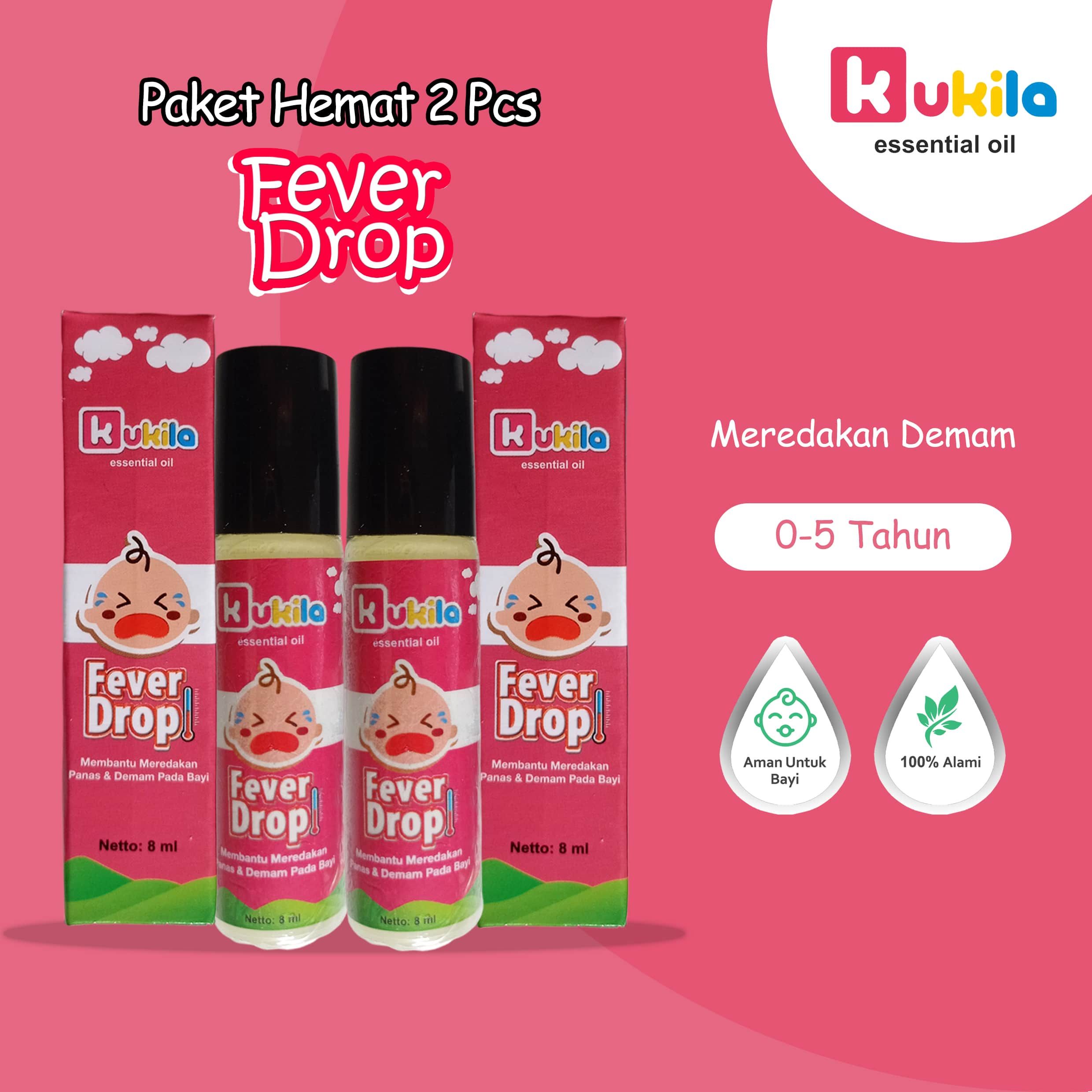 Kukila Essential Oil Baby Fever Drop 2 pcs - 1