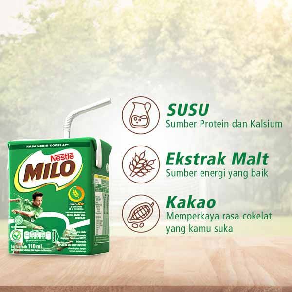 Milo Activ-Go UHT Susu Coklat 110Ml - 4 Pcs - 2