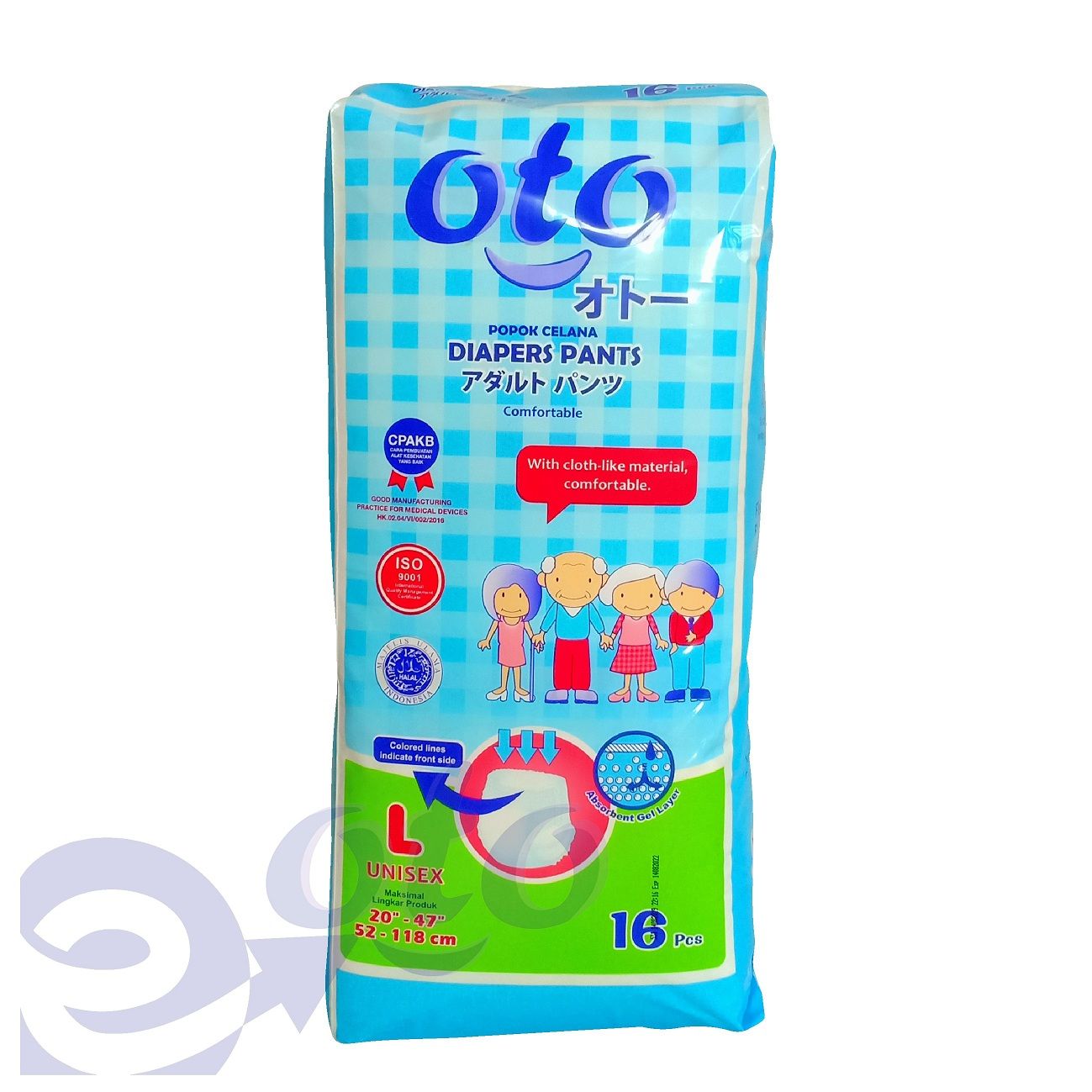 OTO Diapers pants Popok Dewasa Celana L 16 - 2