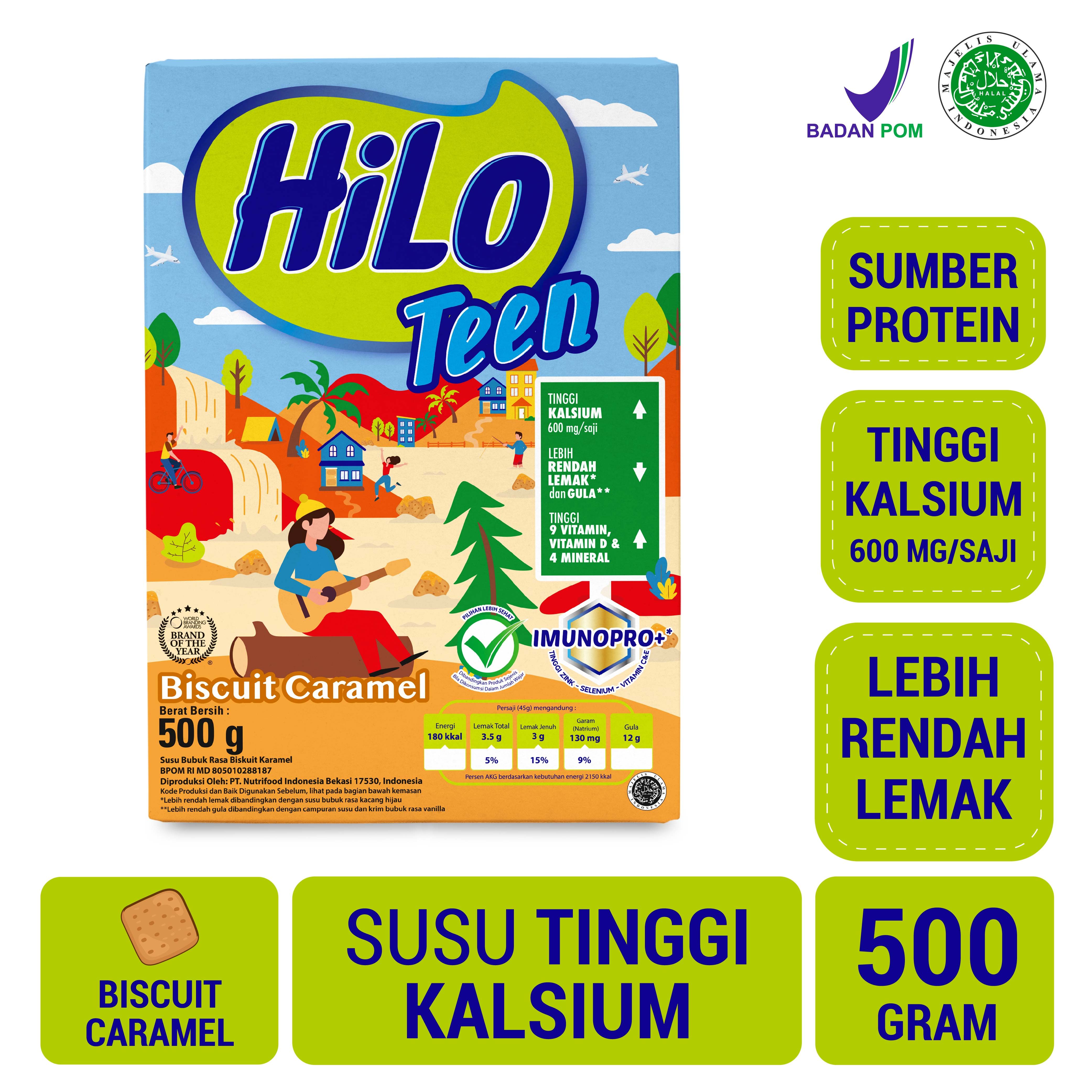 HiLo Teen Biscuit Caramel 500g | 2101618180 - 1