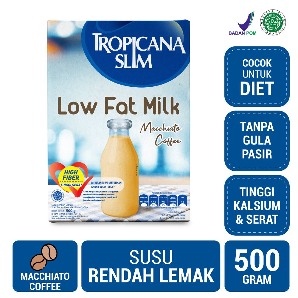 Tropicana Slim Susu Low Fat Macchiato Coffee 500gr | 2105055180 - 1