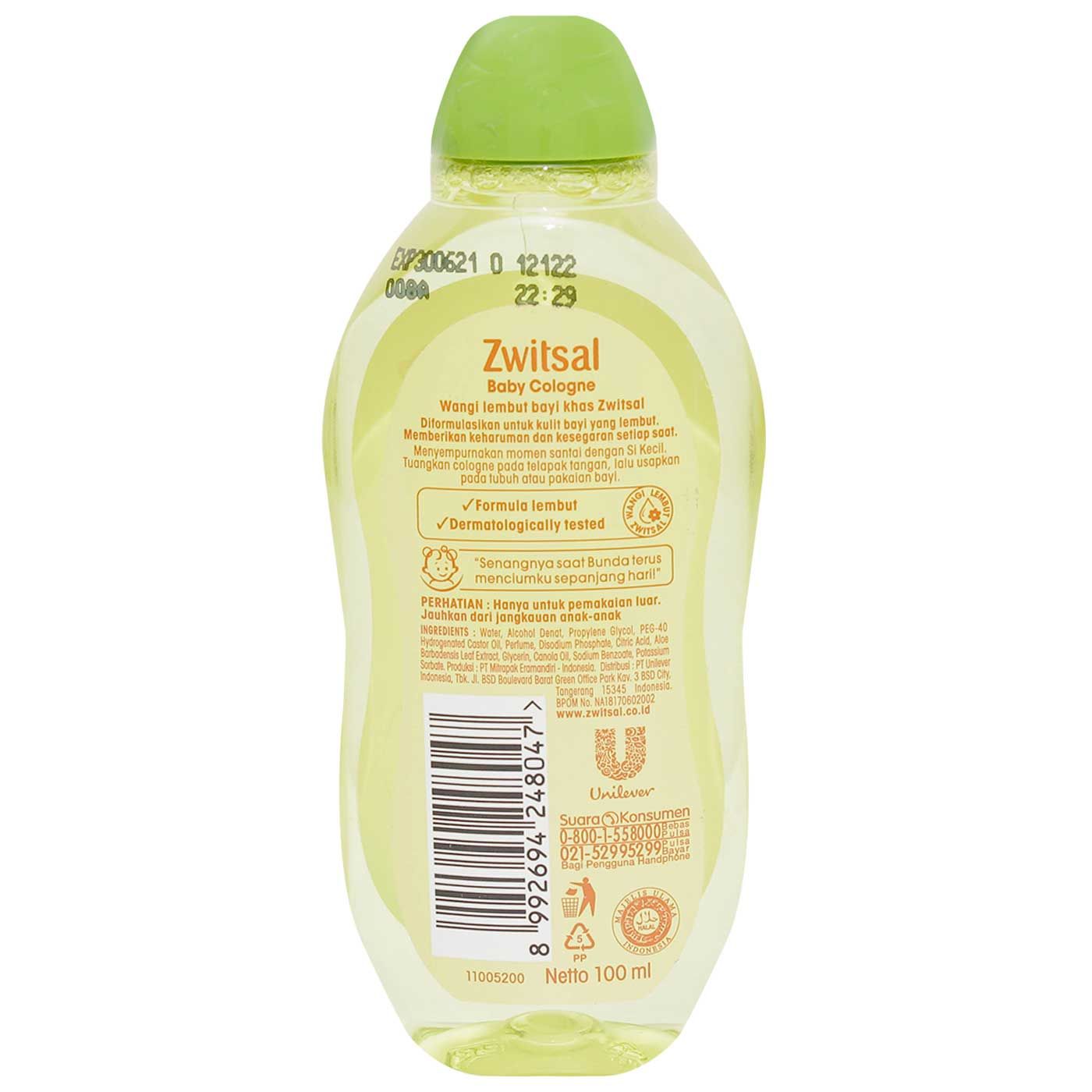 Zwitsal Natural Baby Cologne Soft Touch 100ml - 3