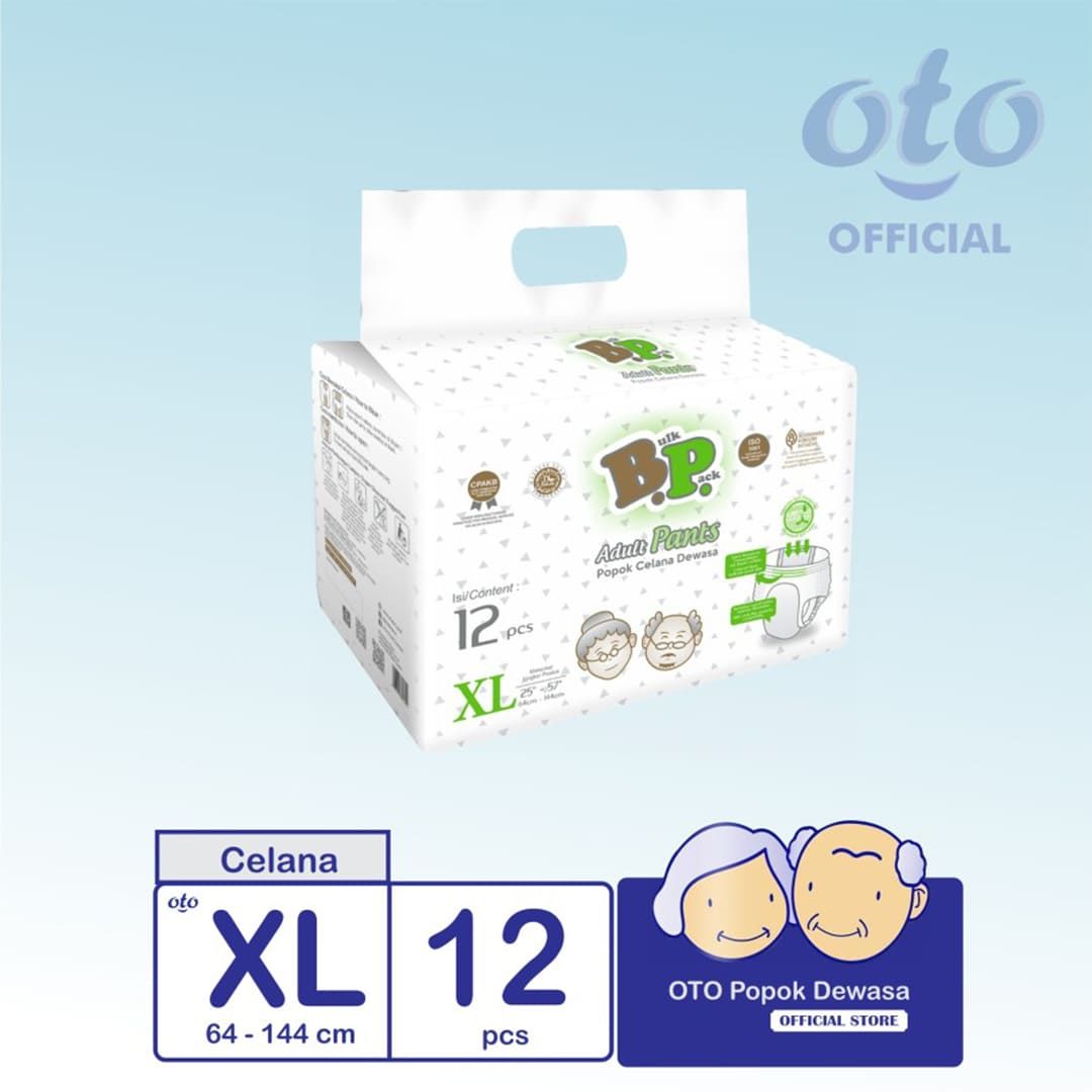 OTO BP Diapers Adult Pants Popok Dewasa mdl Celana size XL isi 12 pcs - 1