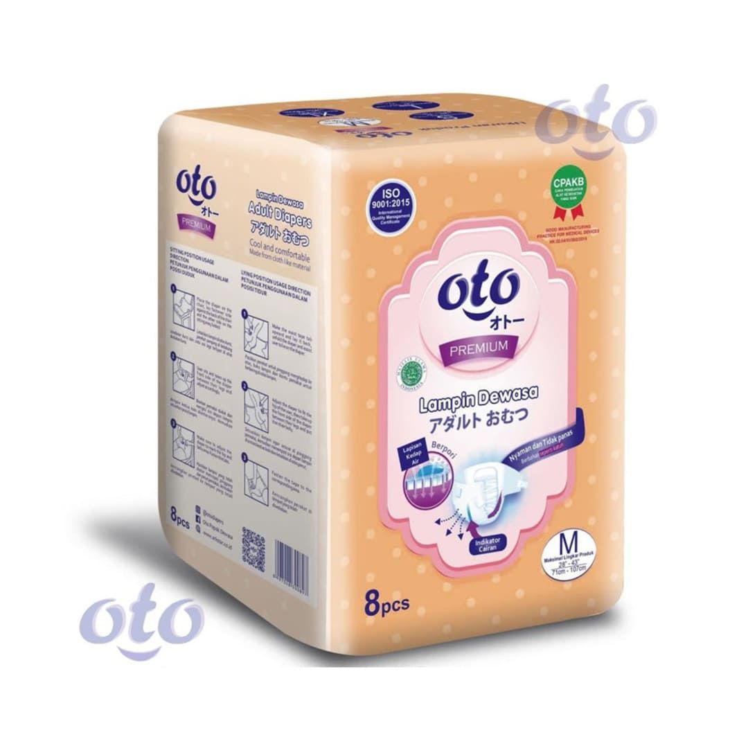 OTO Diapers for Adult  Popok Dewasa Premium model Perekat ukuran M - 2