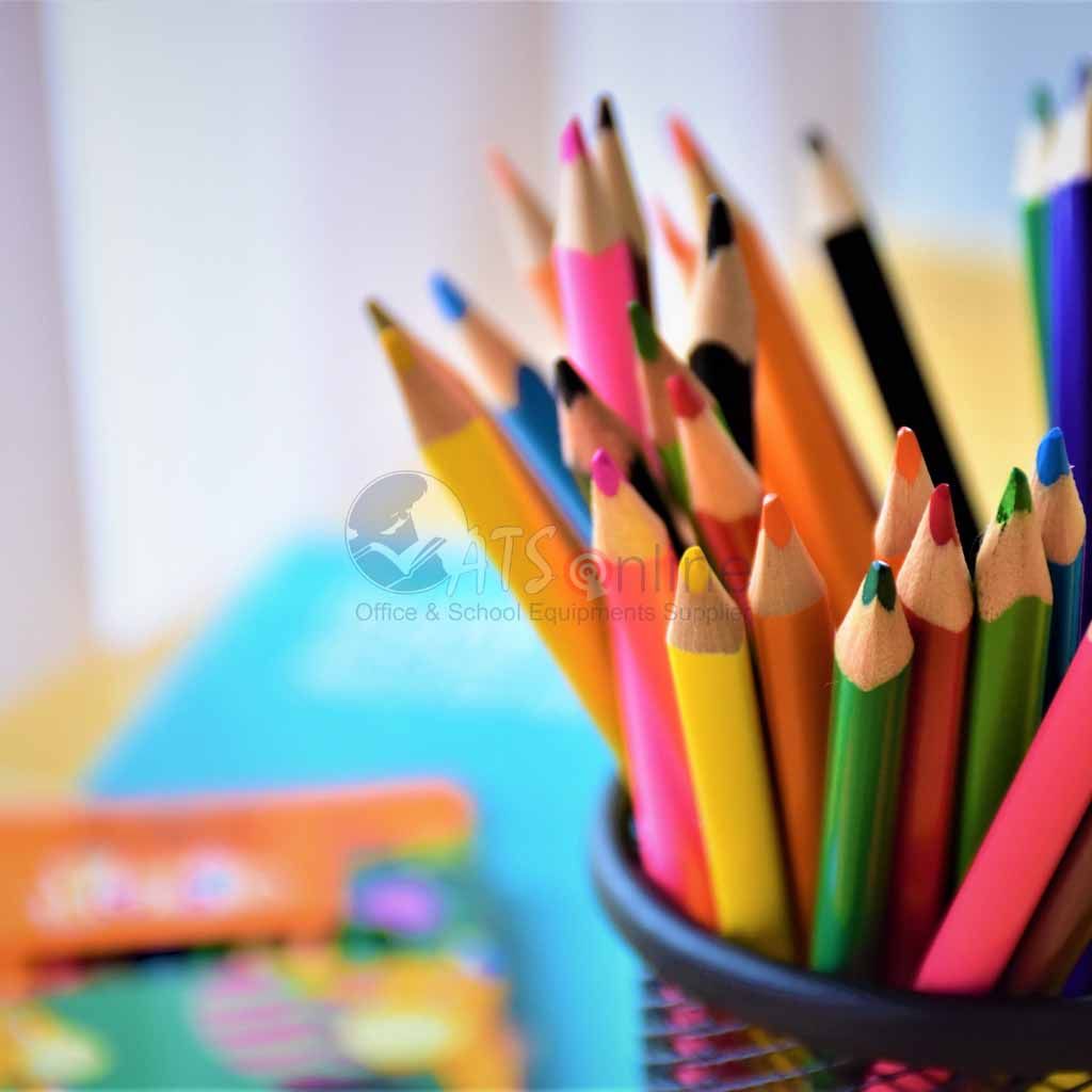 Grafie Pensil Warna Color Pencil 12+1 (Ada Warna Emas) - 2