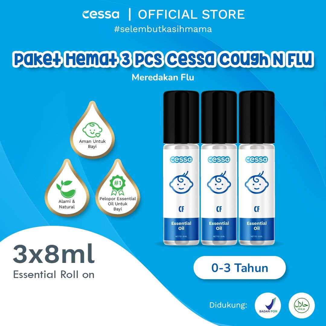 Cessa Paket Hemat 3 Pcs Cessa Baby Cough N Flu Essential Oil - 1