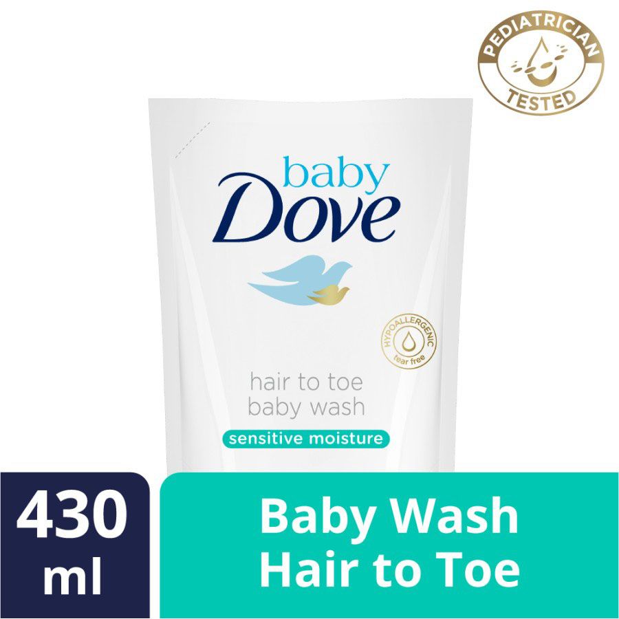 Baby Dove Hair to Toe Wash Sensitive Moisture Refill 430ml - 1