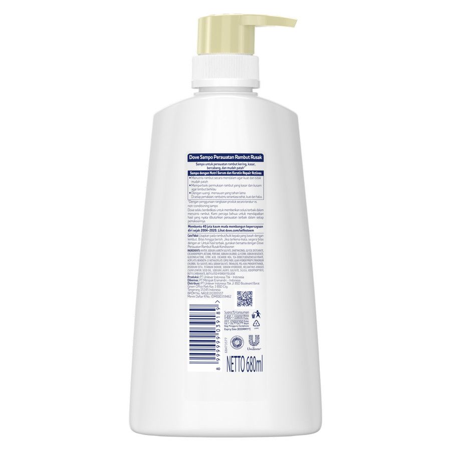 Dove Shampoo Total Damage Treatment 680Ml - 3