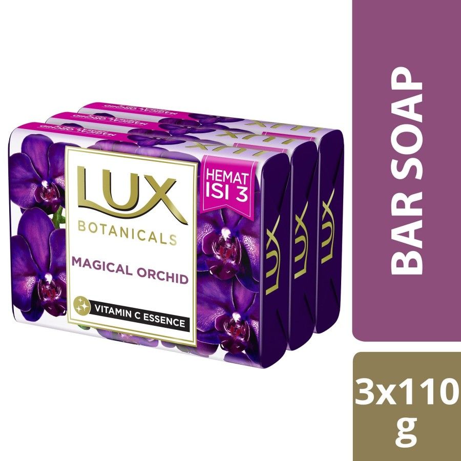 Lux Botanicals Sabun Batang Multipack Magical Orchid 3X110G - 1