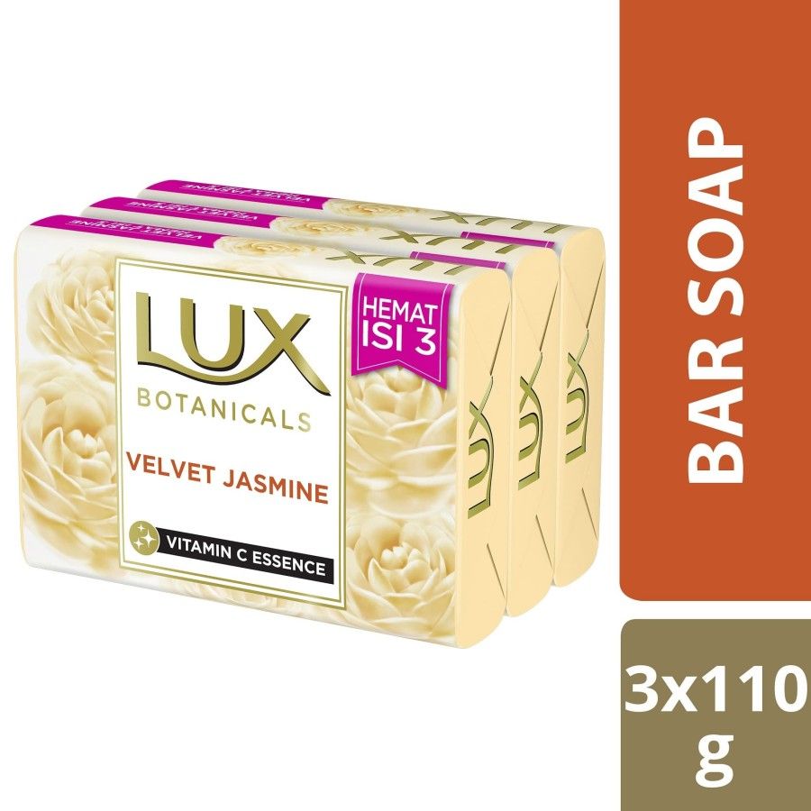 Lux Botanicals Sabun Batang Multipack Velvet Jasmine 3X110G - 1