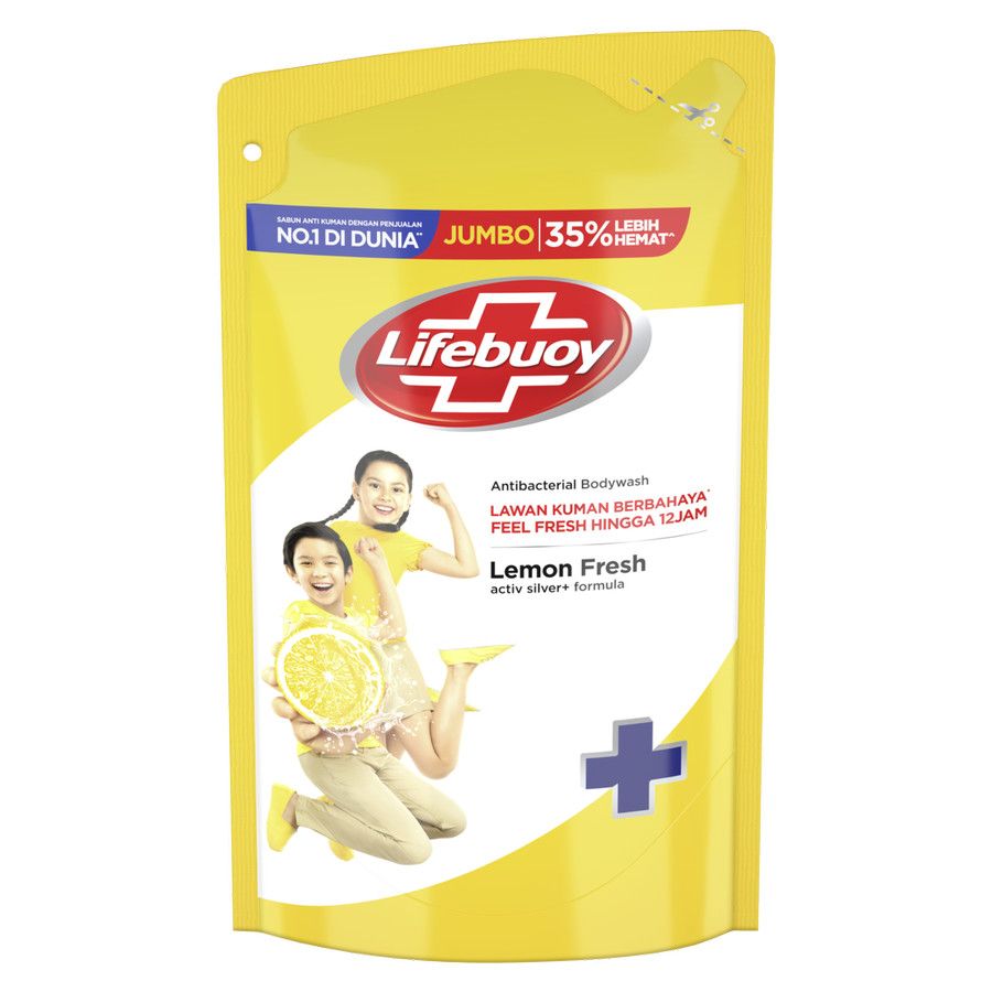 Lifebuoy Sabun Cair Lemon Fresh Refill 900Ml - 2