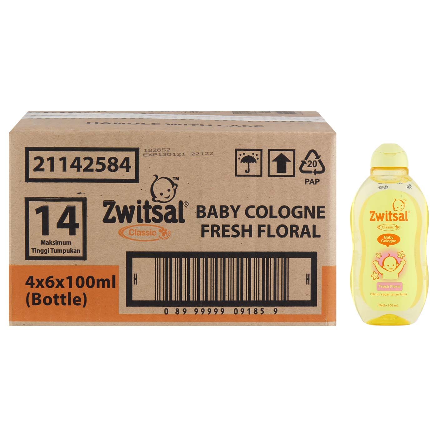 Zwitsal Baby Cologne New Fresh Floral 100ml - 3