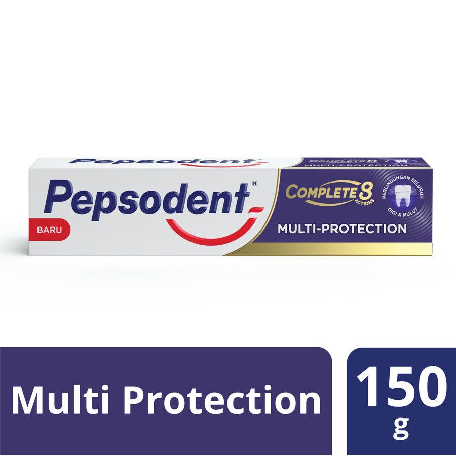 Pepsodent Pasta Gigi Toothpaste Complete 8 Multi Protection Anti Bakteri 150G - 1