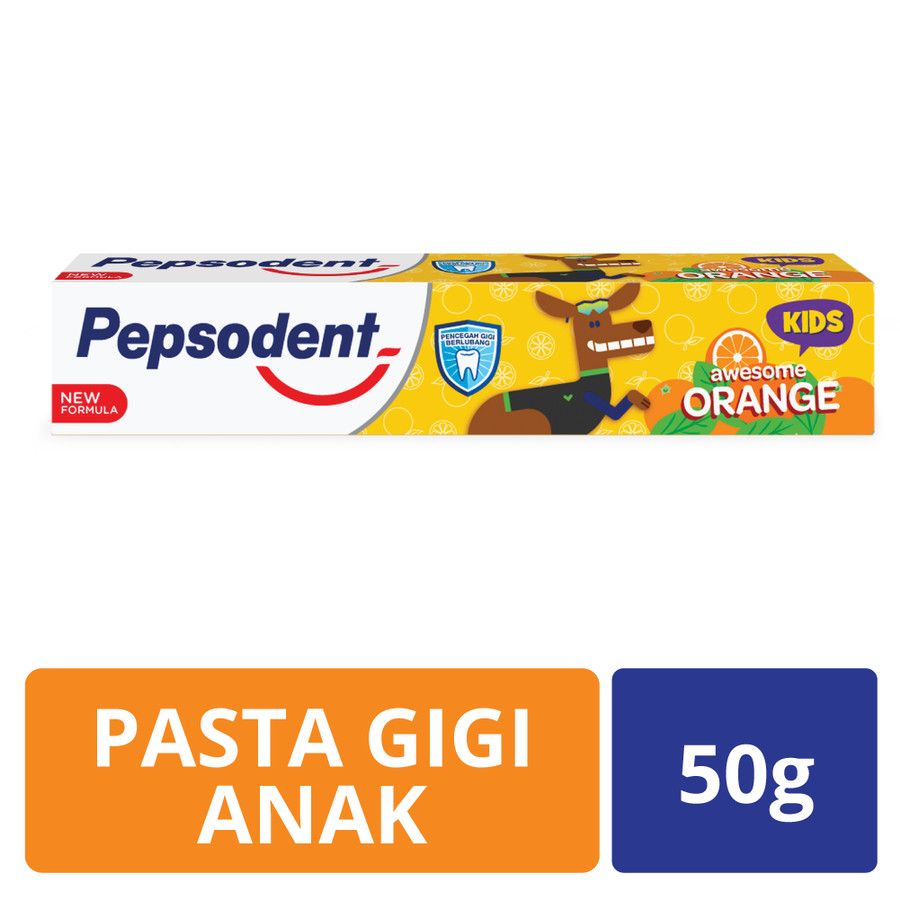 Pepsodent Kids Pasta Gigi Orange 50G - 1