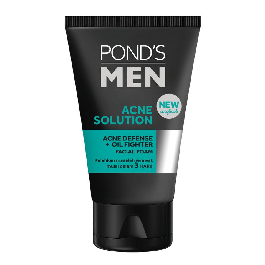 Ponds Men Facial Foam Sabun Muka Pembersih Wajah Ance Solution 100G - 2