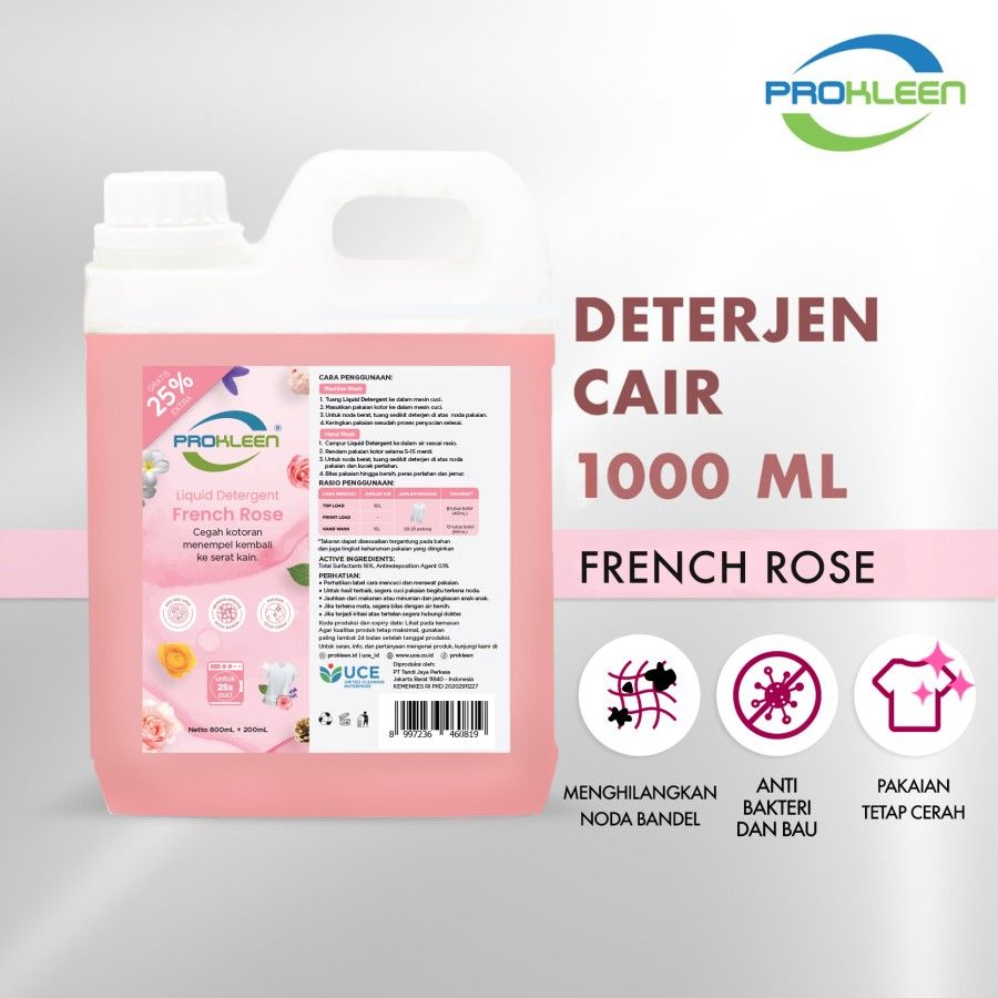 Deterjen Cair + Softener + Oxy Powder French Rose - 1