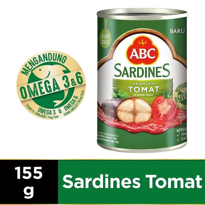 ABC Sarden Saus Tomat 155 g - 1