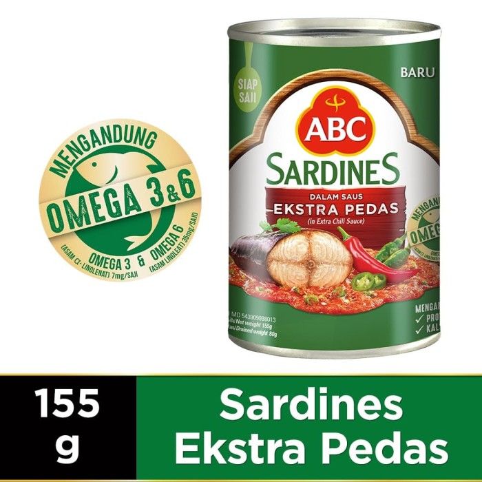 ABC Sarden Saus Extra Pedas 155 g - 1