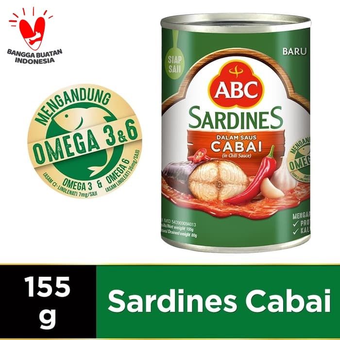 ABC Sarden Saus Cabai 155 g - 1