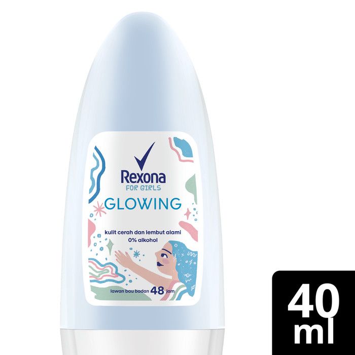 Rexona Deodorant Roll-On Glowing White 40Ml - 1