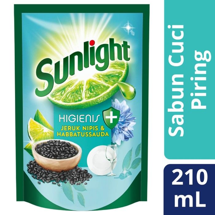 Sunlight Sabun Cuci Piring Habbatussauda Refill 210ml - 1