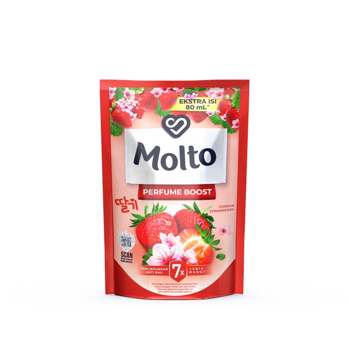 Rinso Molto Deterjen Cair Korean Strawberry Liquid 565ml - 2