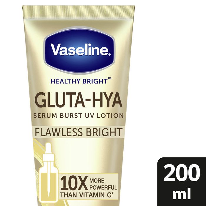 Vaseline Healthy Bright Gluta Serum Lotion Flawless Bright 200ml - 1
