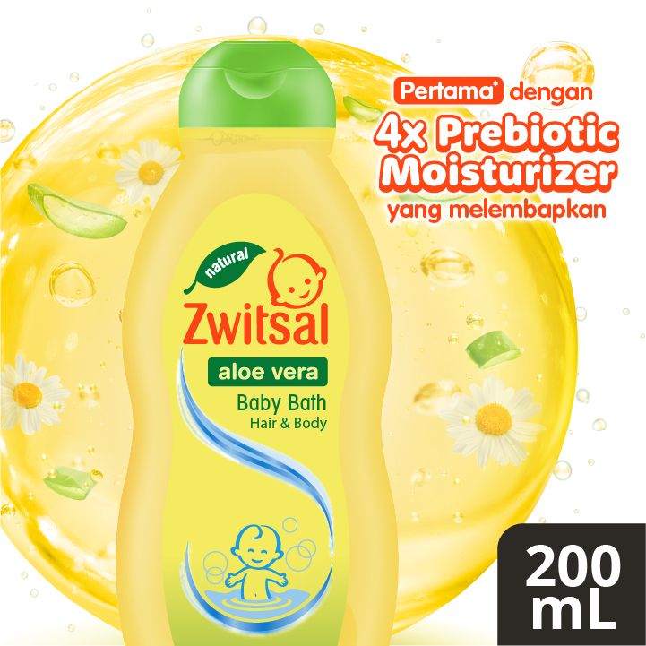 Zwitsal Natural Baby Bath Hair & Body 200Ml - 1