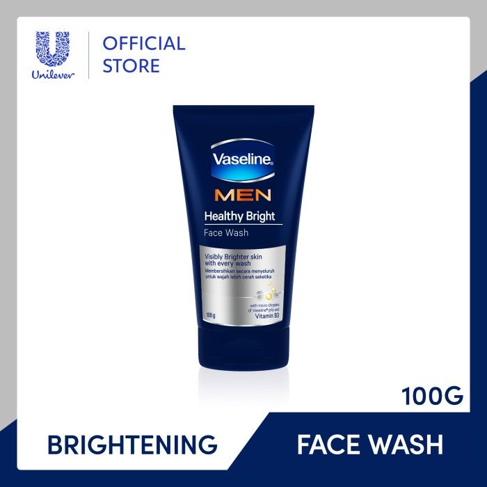 Vaseline Men Face Wash Healthy Bright 100 G - 1