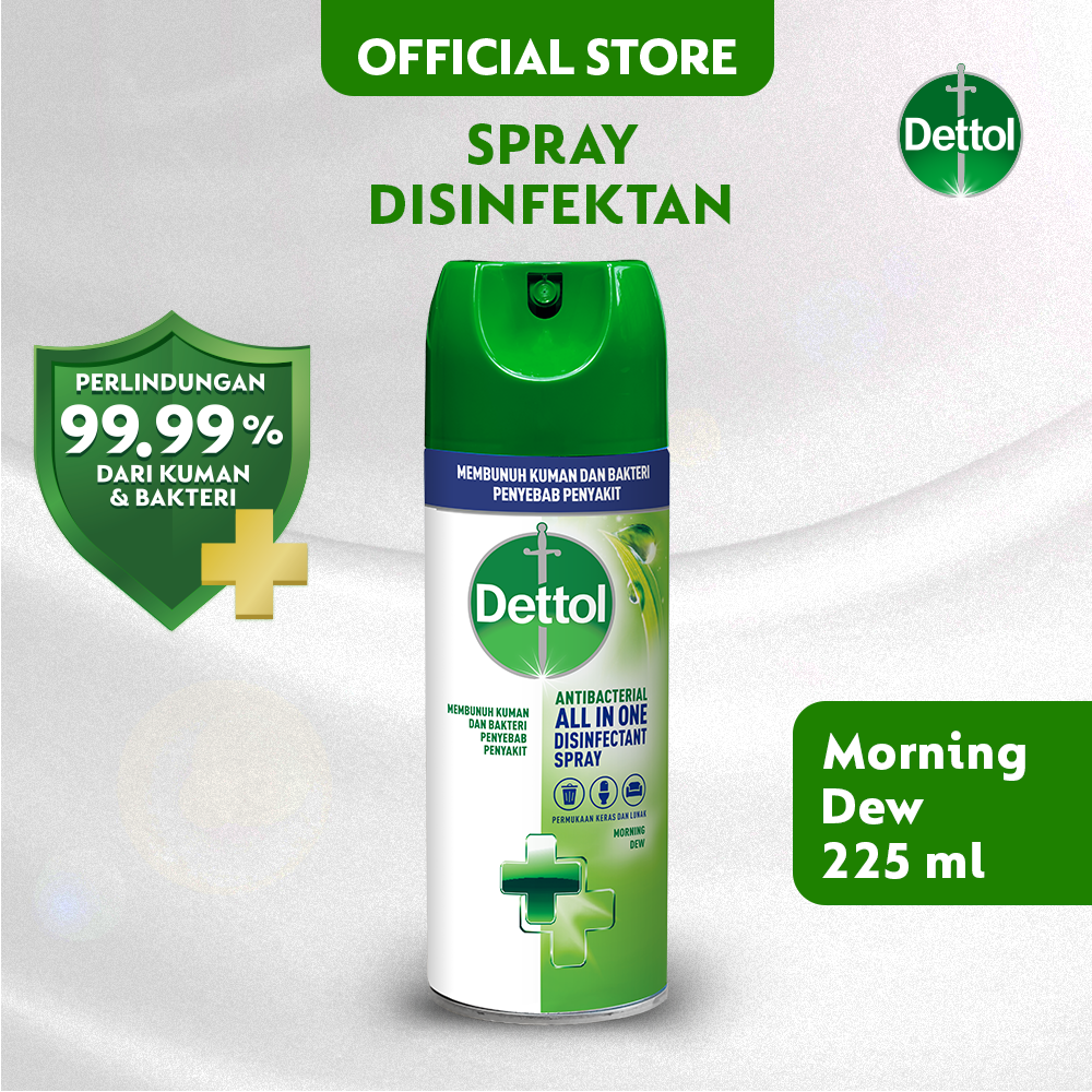 Dettol Disinfektan Spray Morning Dew 225ml - 2