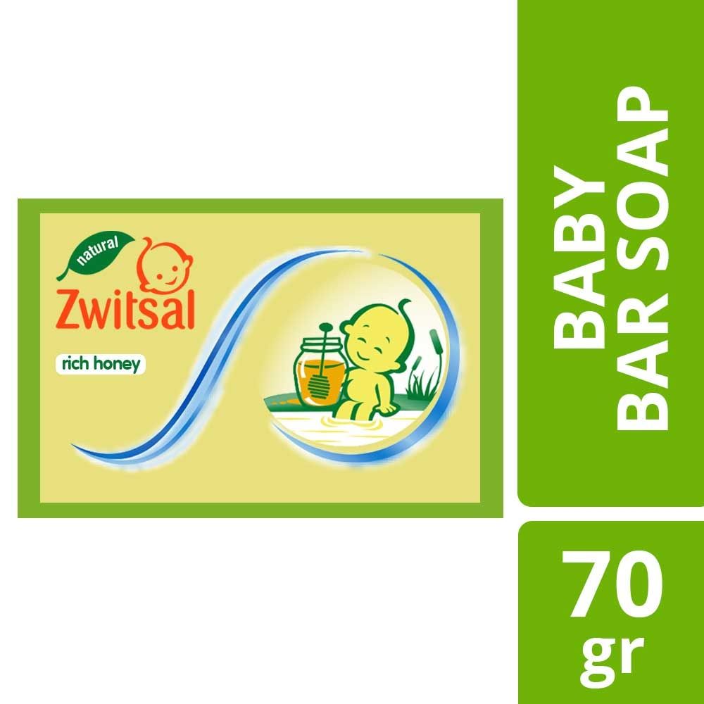 Zwitsal Baby Bar Soap Natural Milk and Honey 70gr - 1