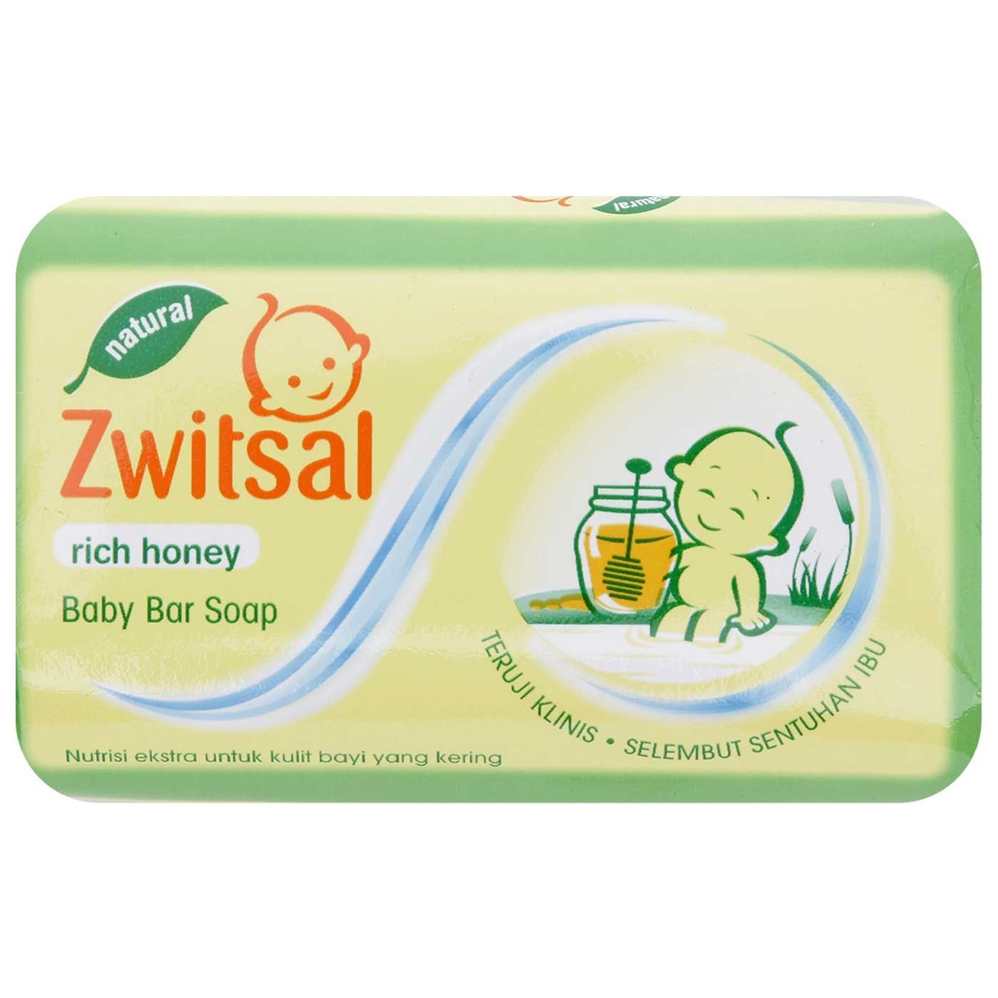 Zwitsal Baby Bar Soap Natural Milk and Honey 70gr - 2