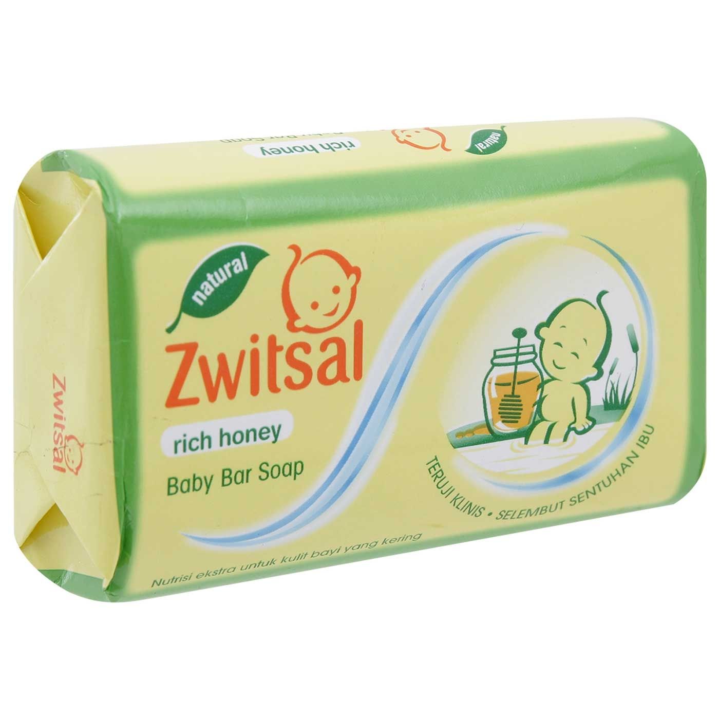 Zwitsal Baby Bar Soap Natural Milk and Honey 70gr - 3