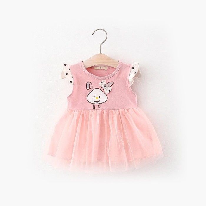 Premium Bunny Bow Dress Terusan Bayi - 1