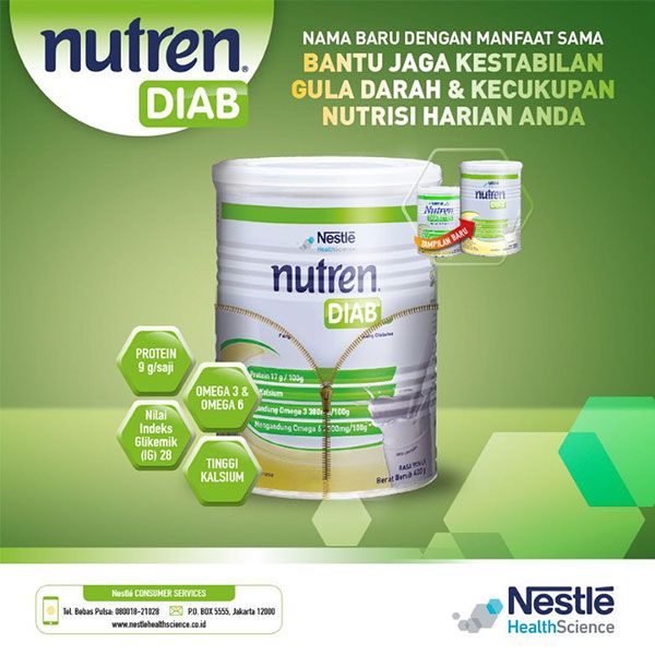 Nutren Diabetes Susu Bubuk Kaleng 400gr - 1