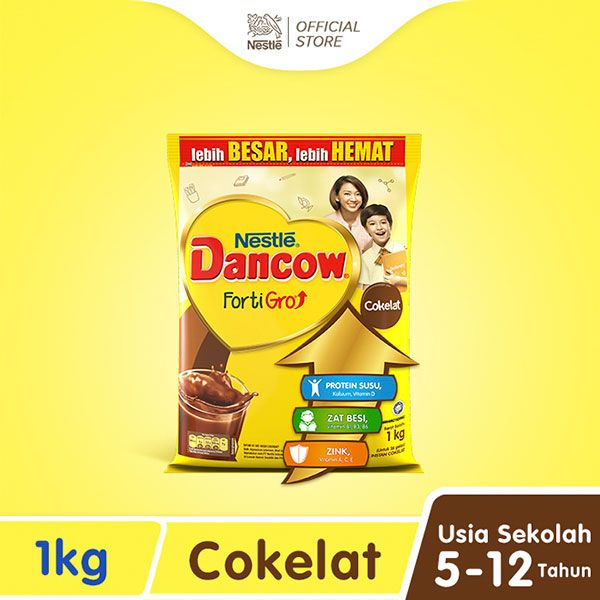 Jual Nestlé Dancow Fortigro Susu Bubuk Cokelat Usia Sekolah Pouch 1 Kg Susu Formula Termurah 1146