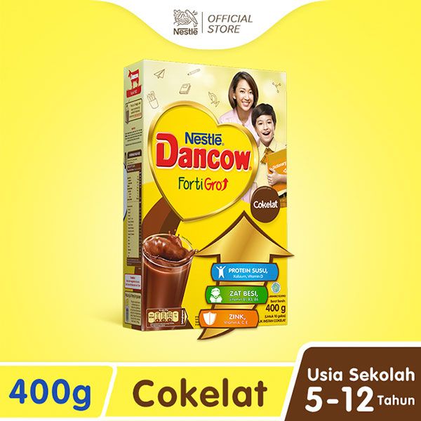 Nestle DANCOW FortiGro Susu Bubuk Susu Anak Coklat 400g - 2