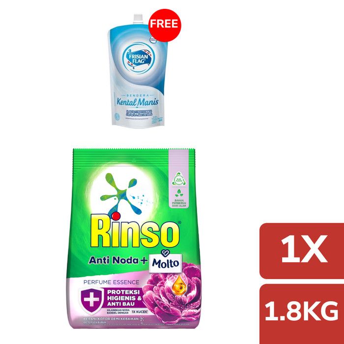 Rinso Molto Bubuk Perfume Essence 1.8Kg Free SKM - 1