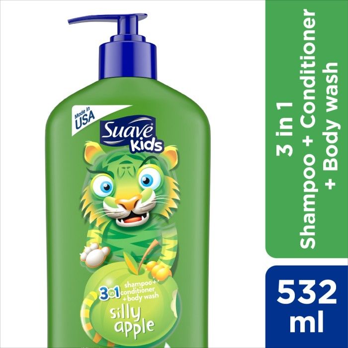 Suave Kids 3 in 1 Silly Apple 532ml - 1