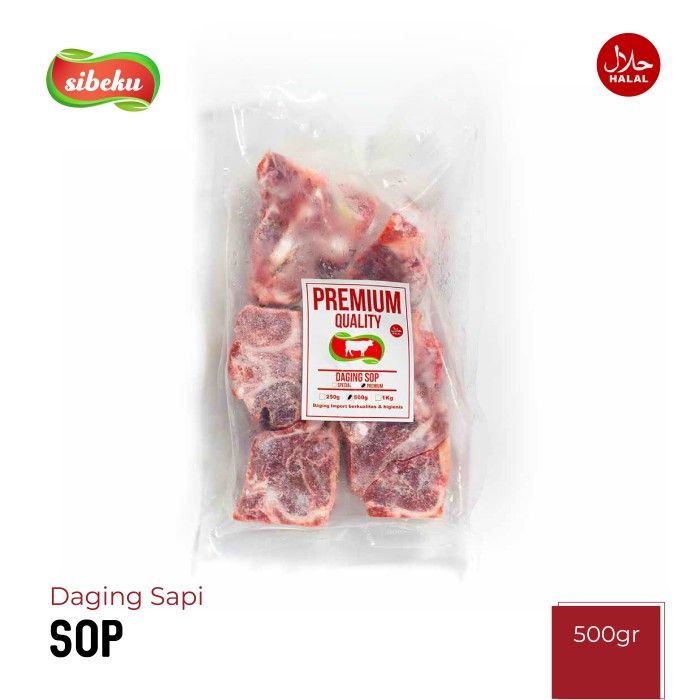 Jual Daging Sapi Tulang Sop Halal 500 Gram Frozen Food Import Aus