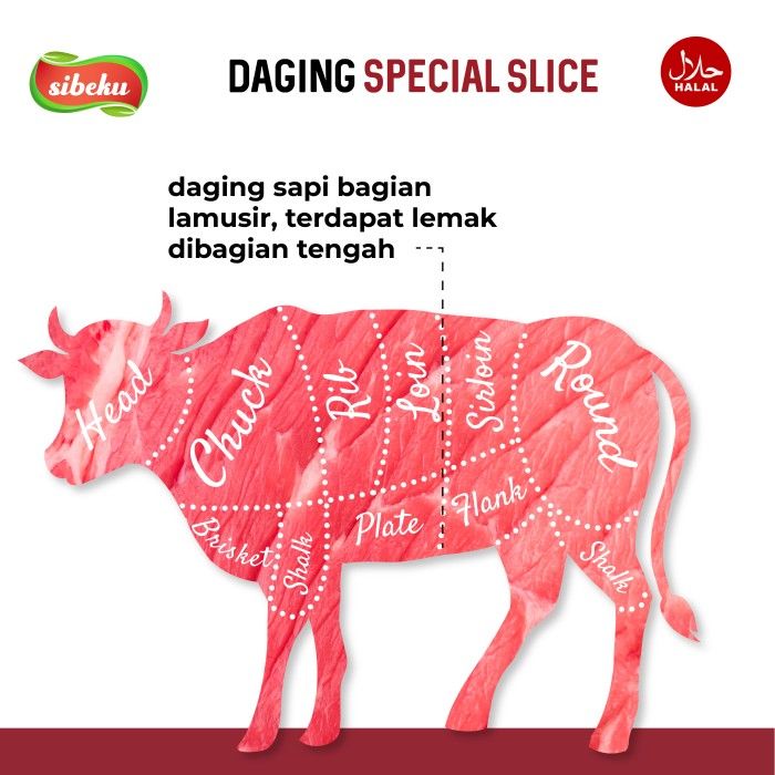 Daging Sapi Beef Slice Special Halal 250 gram Frozen Food AUS - Sibeku - 4