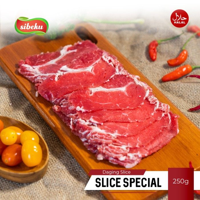 Daging Sapi Beef Slice Special Halal 250 gram Frozen Food AUS - Sibeku - 5