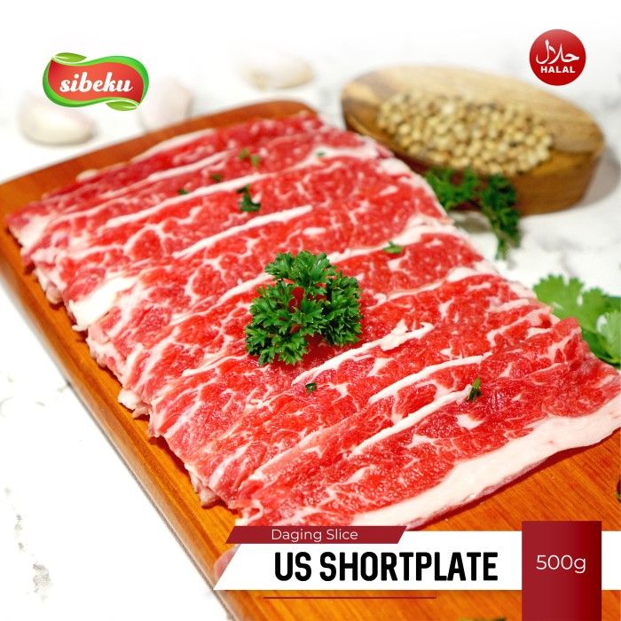 Daging Sapi Beef Slice ShortPlate Halal 500 gram Frozen Food Import US - 5